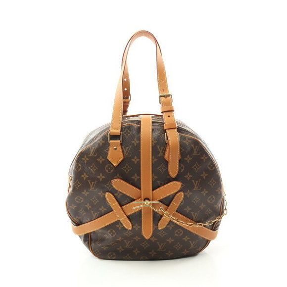 Louis Vuitton Soft Hat Trunk Boston Bag Leather Monogram Brown - Picture 1 of 7